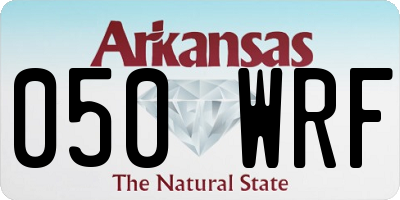 AR license plate 050WRF