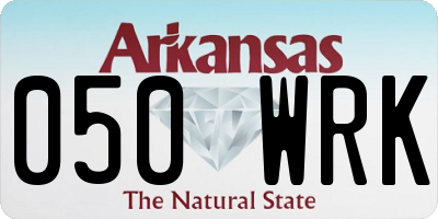 AR license plate 050WRK