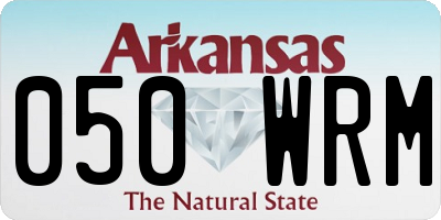 AR license plate 050WRM
