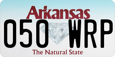 AR license plate 050WRP