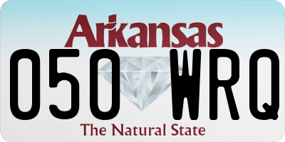 AR license plate 050WRQ