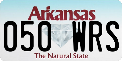 AR license plate 050WRS