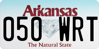 AR license plate 050WRT
