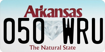 AR license plate 050WRU