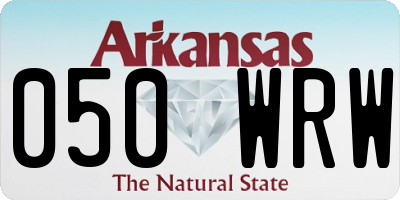 AR license plate 050WRW