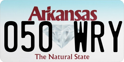 AR license plate 050WRY