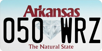 AR license plate 050WRZ
