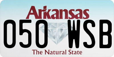 AR license plate 050WSB