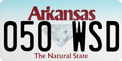 AR license plate 050WSD