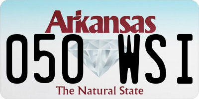 AR license plate 050WSI