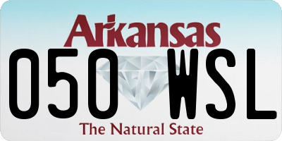 AR license plate 050WSL