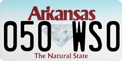 AR license plate 050WSO
