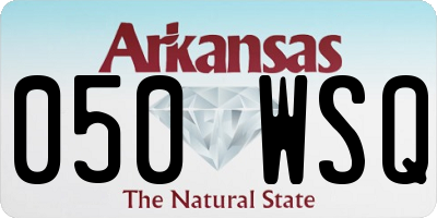 AR license plate 050WSQ