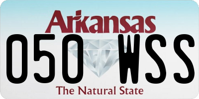 AR license plate 050WSS