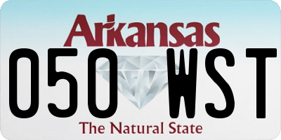 AR license plate 050WST