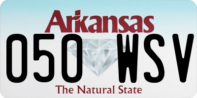 AR license plate 050WSV