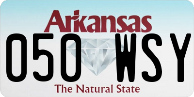 AR license plate 050WSY