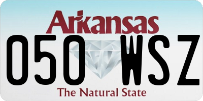 AR license plate 050WSZ