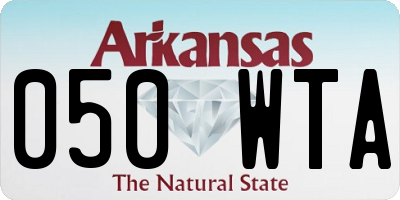 AR license plate 050WTA