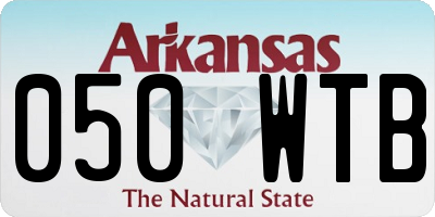AR license plate 050WTB