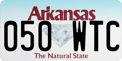 AR license plate 050WTC