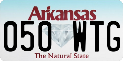 AR license plate 050WTG