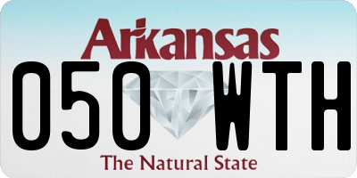 AR license plate 050WTH