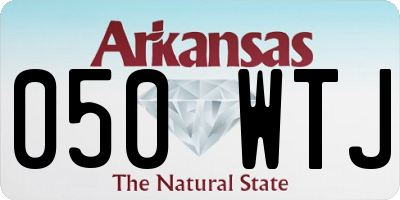 AR license plate 050WTJ