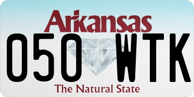AR license plate 050WTK