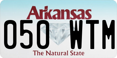 AR license plate 050WTM