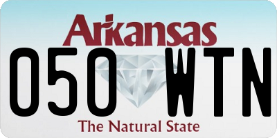 AR license plate 050WTN