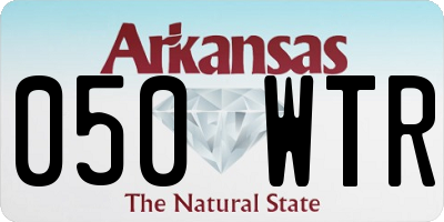 AR license plate 050WTR