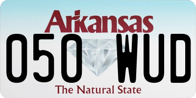 AR license plate 050WUD