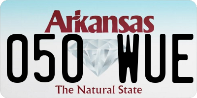 AR license plate 050WUE