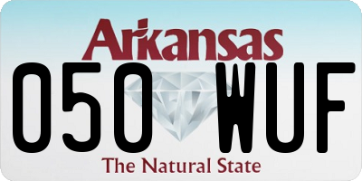 AR license plate 050WUF
