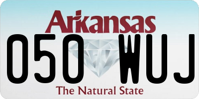 AR license plate 050WUJ