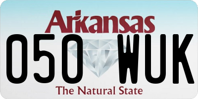 AR license plate 050WUK