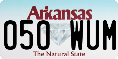 AR license plate 050WUM