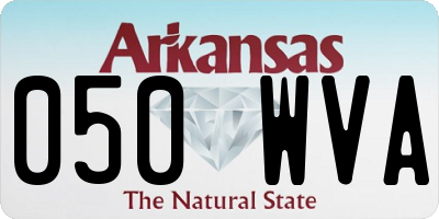 AR license plate 050WVA