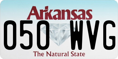 AR license plate 050WVG