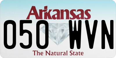 AR license plate 050WVN