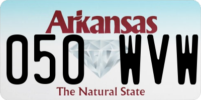 AR license plate 050WVW