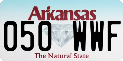 AR license plate 050WWF