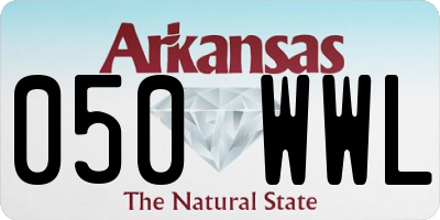 AR license plate 050WWL