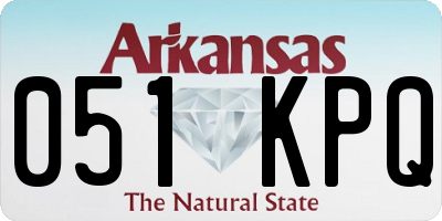 AR license plate 051KPQ