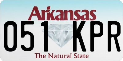 AR license plate 051KPR