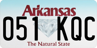 AR license plate 051KQC