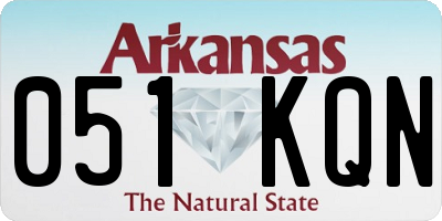 AR license plate 051KQN