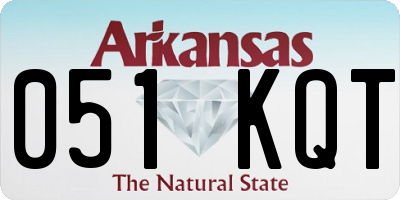 AR license plate 051KQT