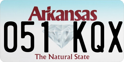 AR license plate 051KQX